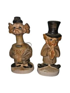 Vintage 50s/60s Kreiss Style Mortician & Hobo Novelty Shakers – Japan & Tag!